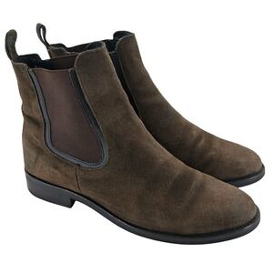 Thursday Boot Co Chelsea Boots Womens Size 8 Brown Suede Pull On Ankle Casual